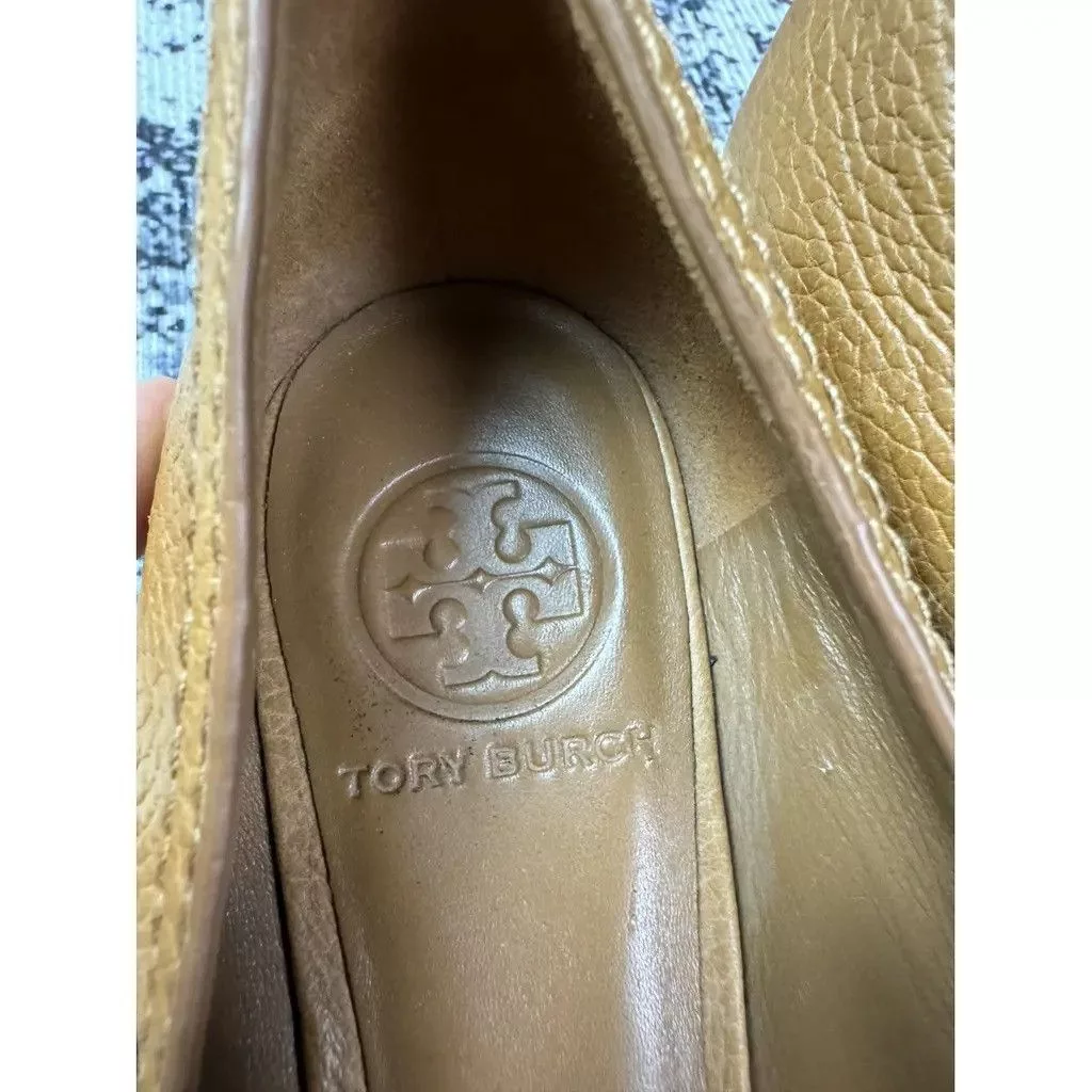 Tory Burch Flats Camel Size 38 Brown