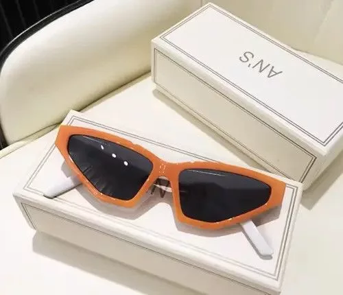 Designer Sunglasses Designer × Vintage Retro cat eye sunglasses Orange Streetwear