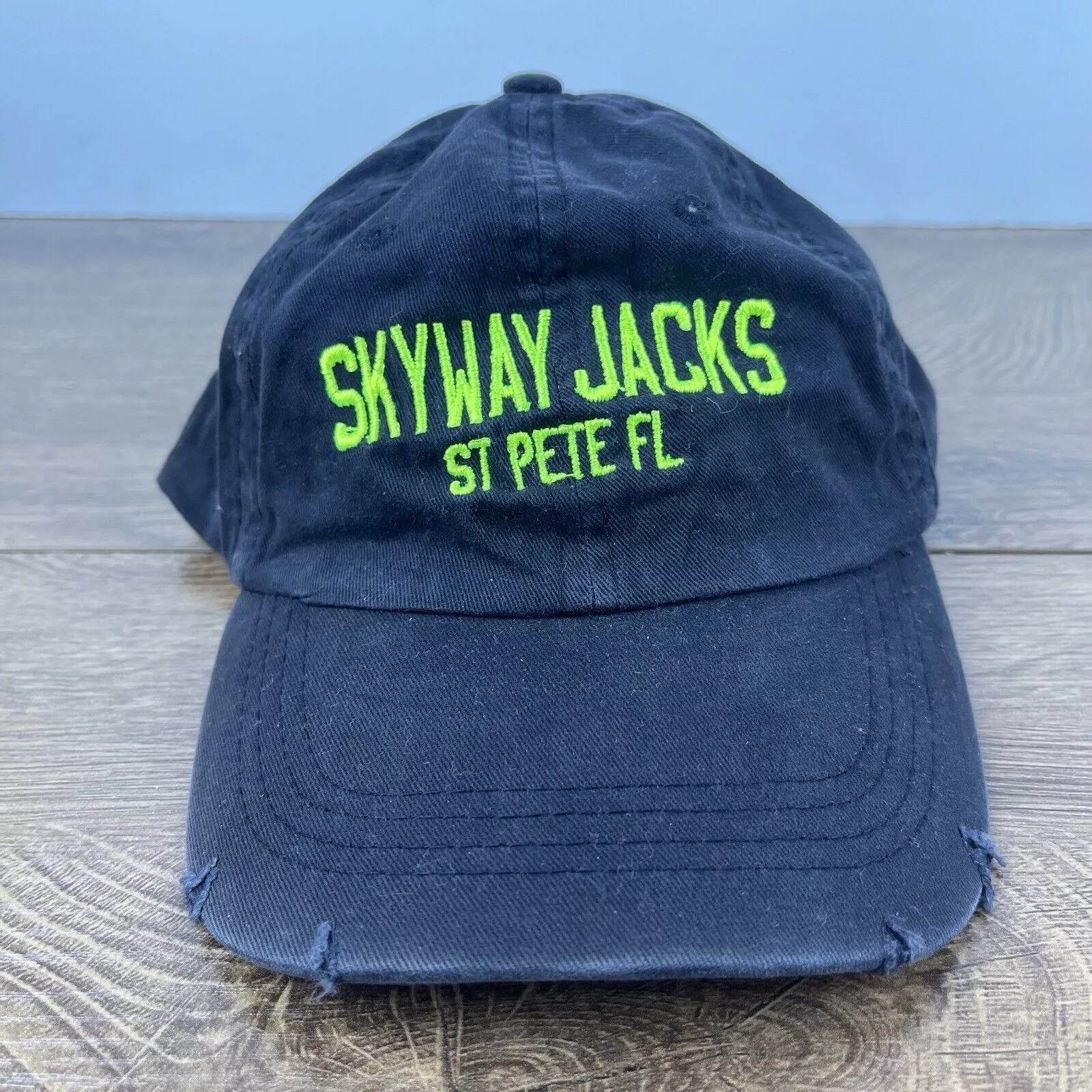 Other Hats Other Skyway Jacks Hat St Pete Florida Hat Black Adjustable Hat Bl