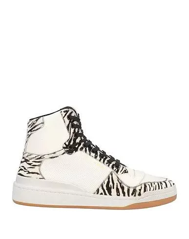 Saint Laurent Paris Hi Top Sneakers Saint Laurent Paris o1w1db10624 SL/24 Sneakers Zebra Pattern in Black & White Multi