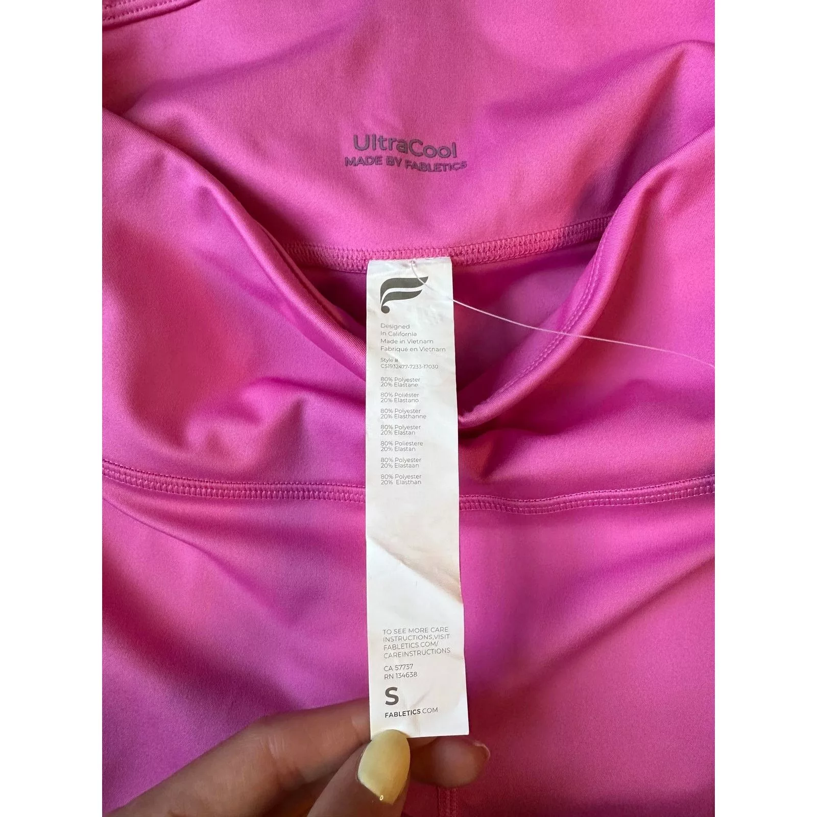 Fabletics Leggings NWT Fabletics High Rise Ultracool Crop Leggings Pink S / 6