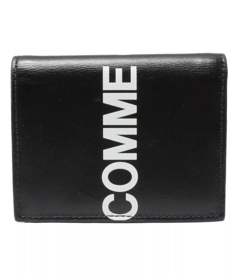 Comme des Garcons Wallets Comme des Garcons Wallet Bi-fold Logo Printed Black