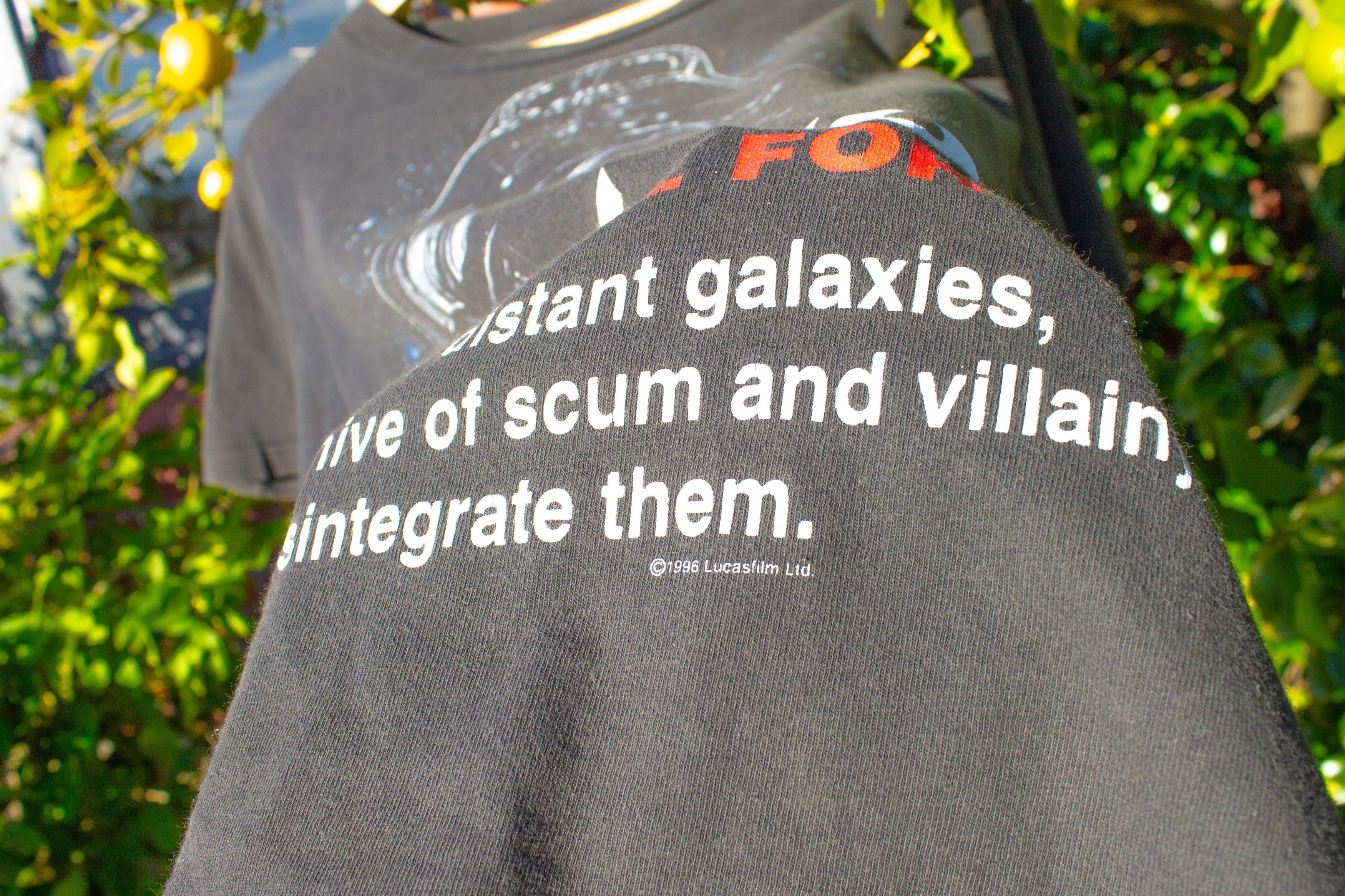 Changes Short Sleeve T Shirts Changes 1996 Star Wars, Darth Vader T-Shirt Black