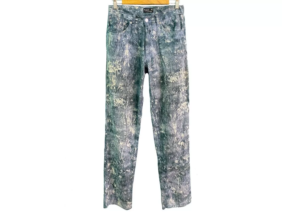 agnes b. Casual Pants agnes b. × Japanese Brand AGNES B ACID WASH PANTS Multi