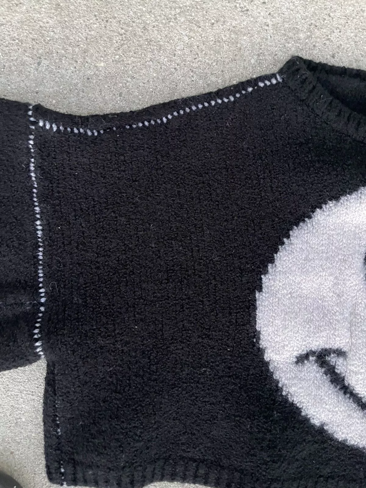 Raf Simons Sweaters Knitwear Raf Simons Smiley Wool Sweater Black