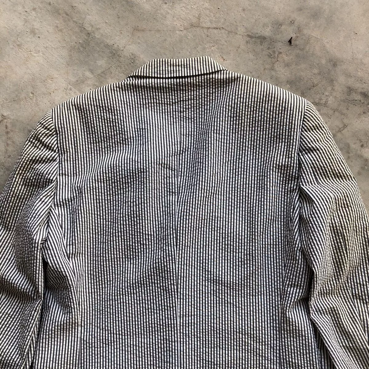 Gucci Blazers GUCCI Black White Stripe Blazer Coat