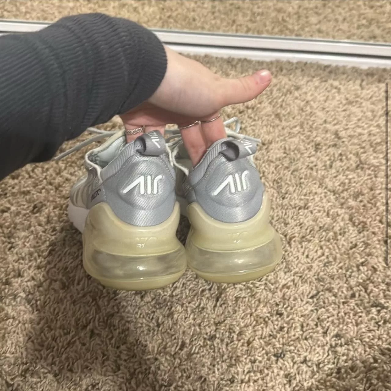 Nike Low Top Sneakers Nike Air Max 270 Grey Camo Gray