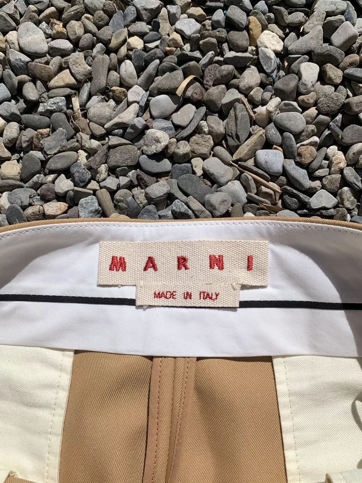 Marni Casual Pants [New] Marni Flared Synch Pants Brown
