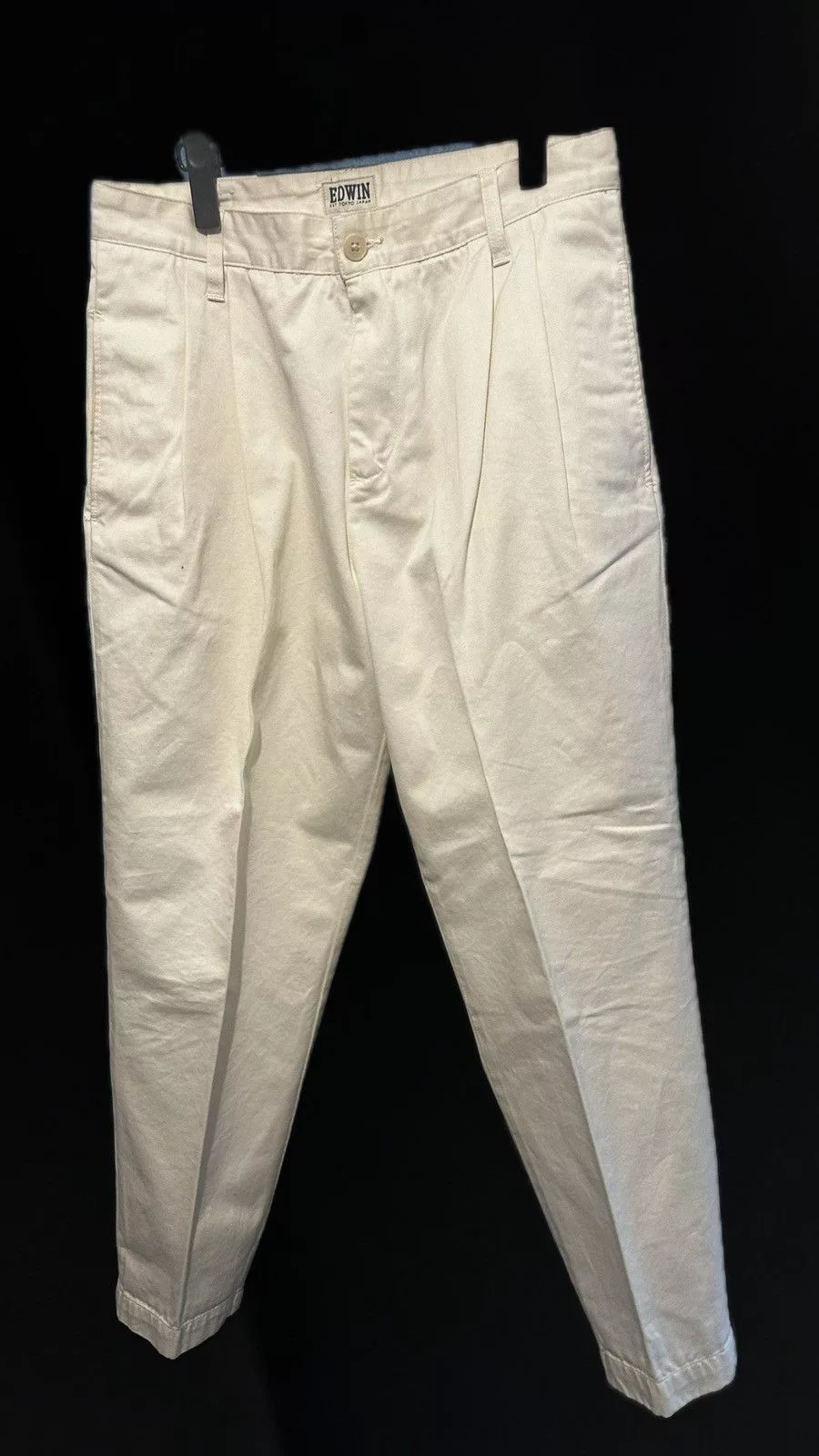 Edwin Cropped Pants Edwin white cotton chino