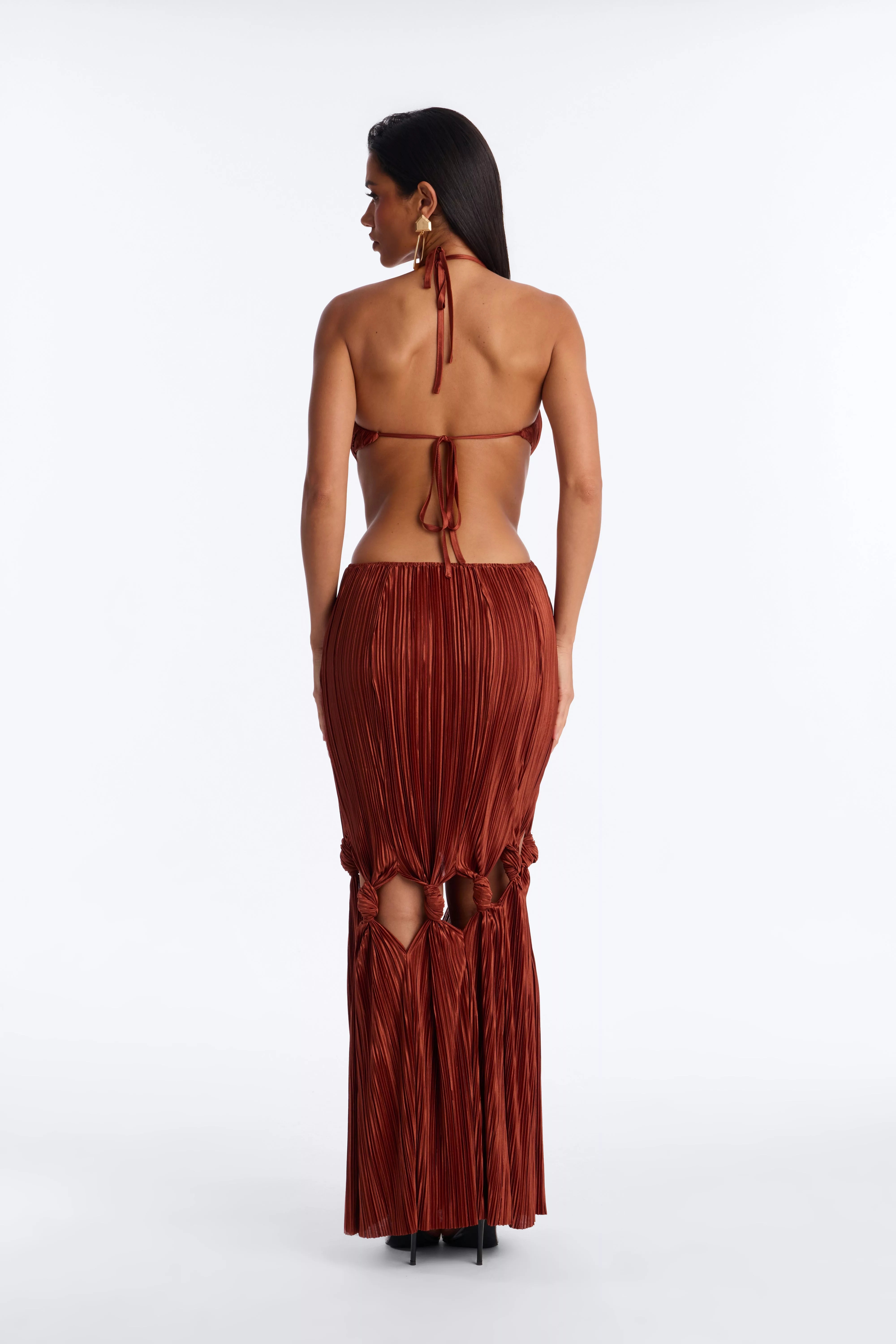 Keep Up Maxi Dress - Marsala
