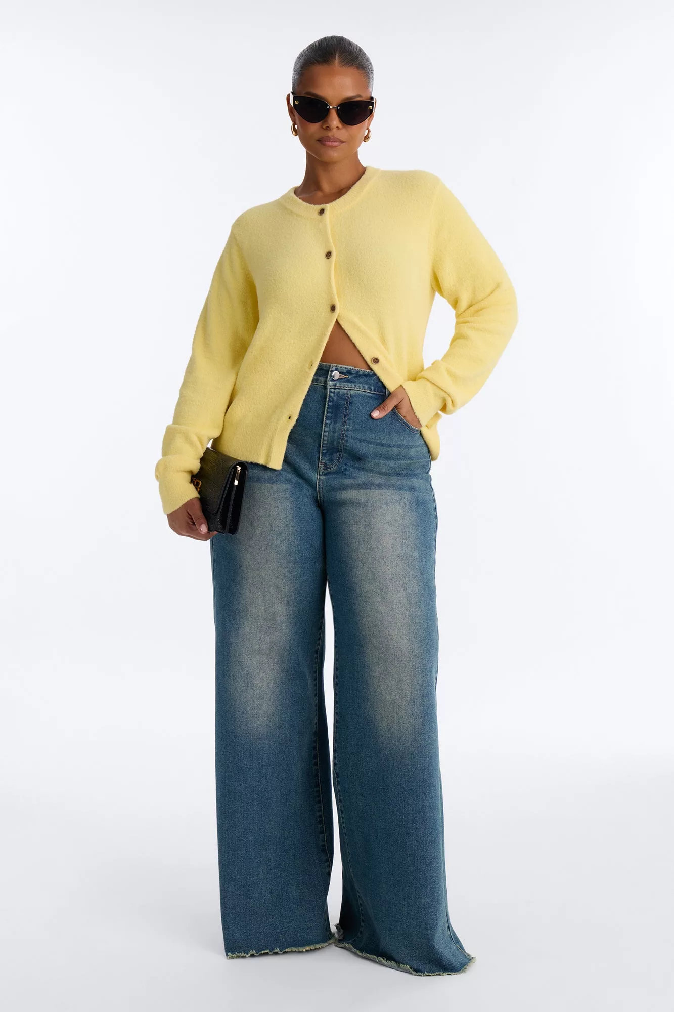 Cozy Feels Cardigan - Butter Yellow