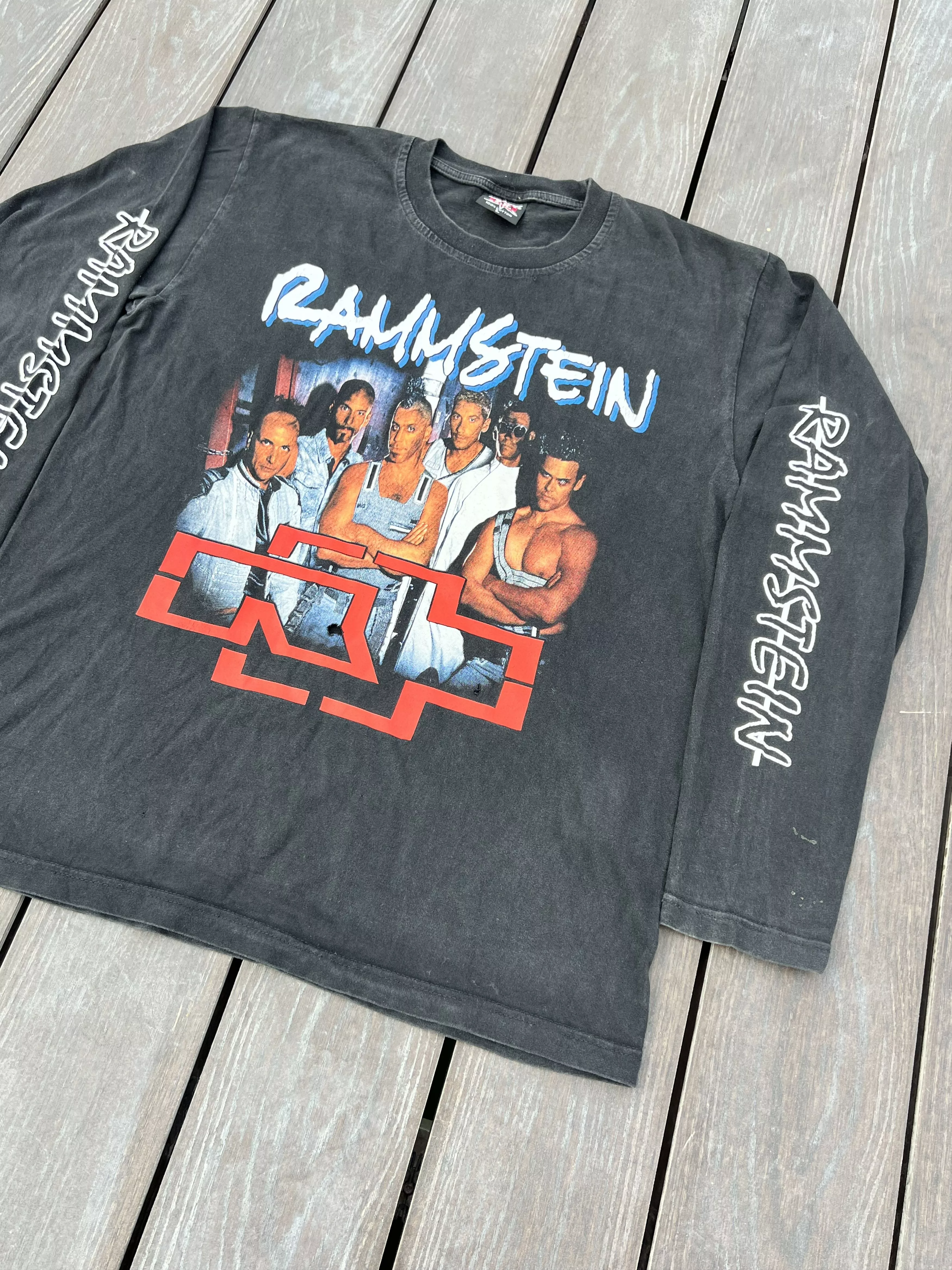 Vintage Long Sleeve T Shirts Vintage Sweatshirt Rammstein Black