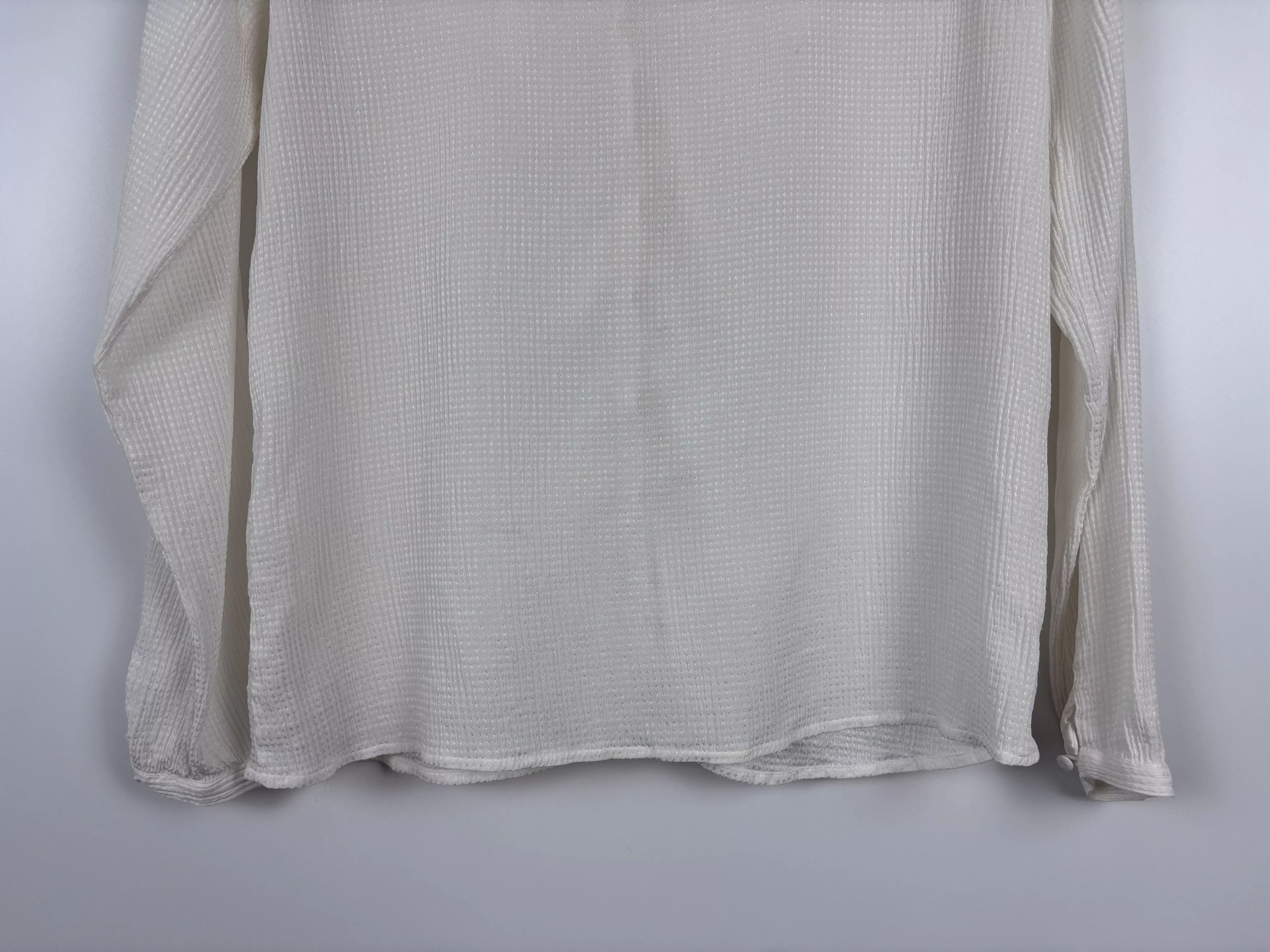 Sezane Blouses Womens Sezane Blouse Button Shirt Viscose White Size 36