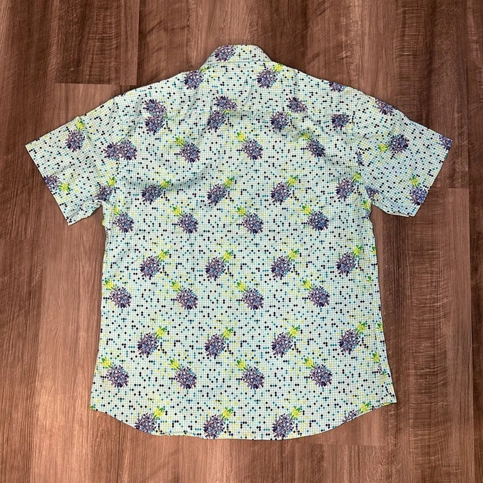 Other Shirts Button Ups Other Bertigo Abstract Short Sleeve Button Down - 2XL Blue