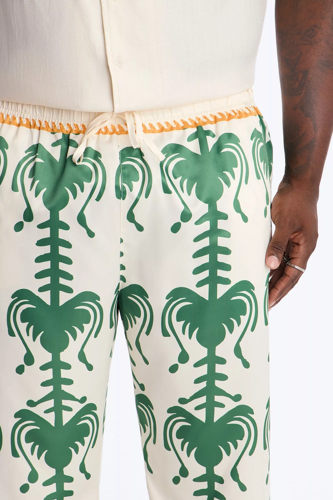 Doros Straight Pant - Green/combo