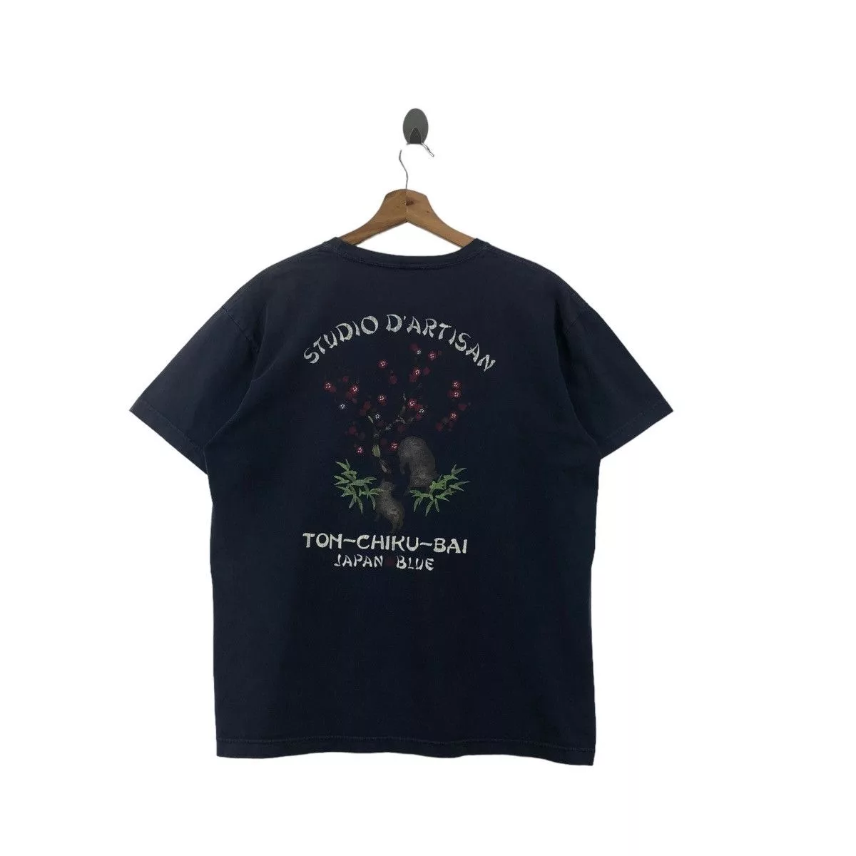 Studio D'Artisan Short Sleeve T Shirts Studio D'Artisan × Vintage Pick!! Vtg STUDIO D'ARTISAN Top Tee Tshirt Blue