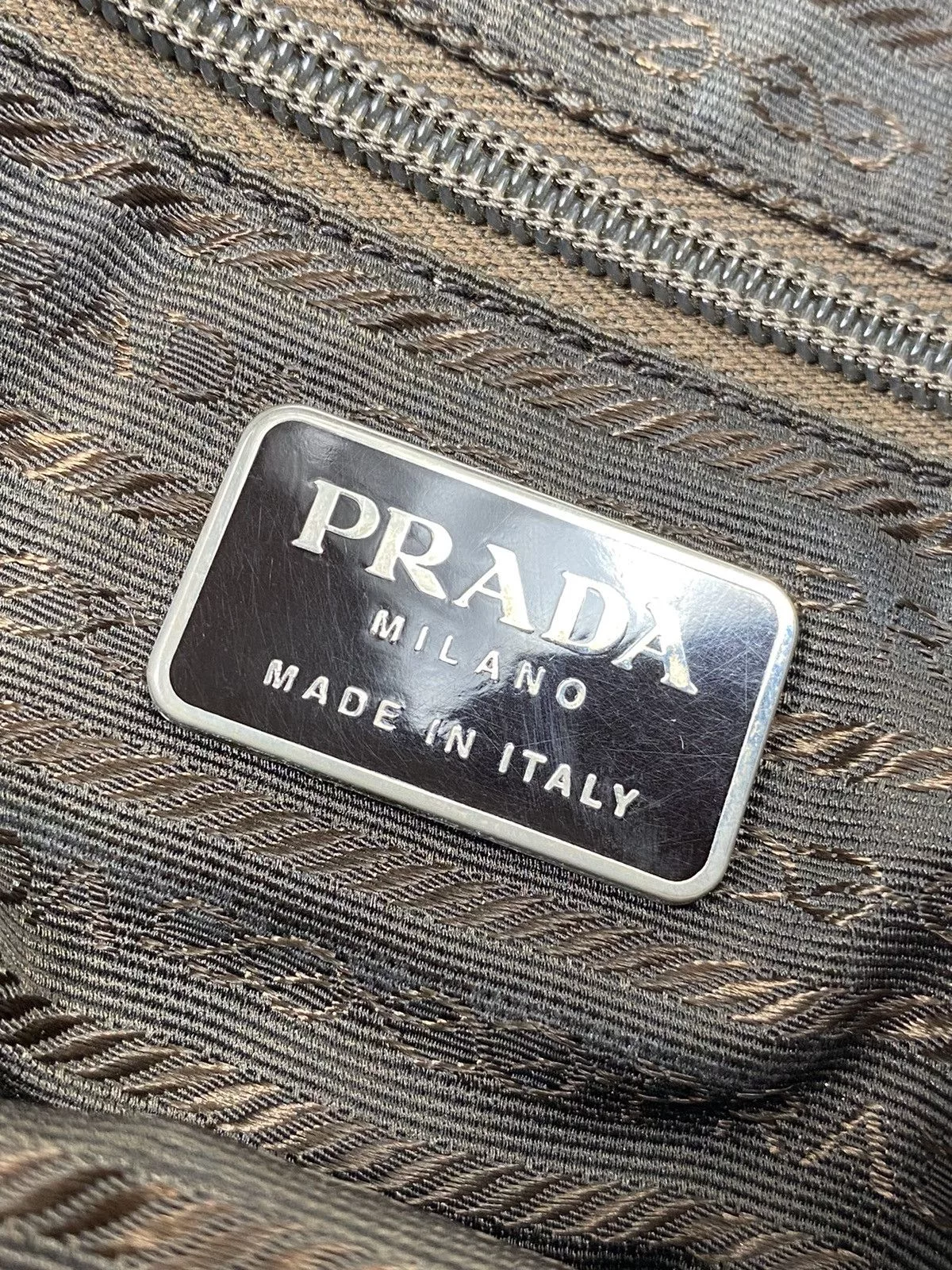 Prada Shoulder Bags Prada Tessuto Nylon Shoulder Bag Green