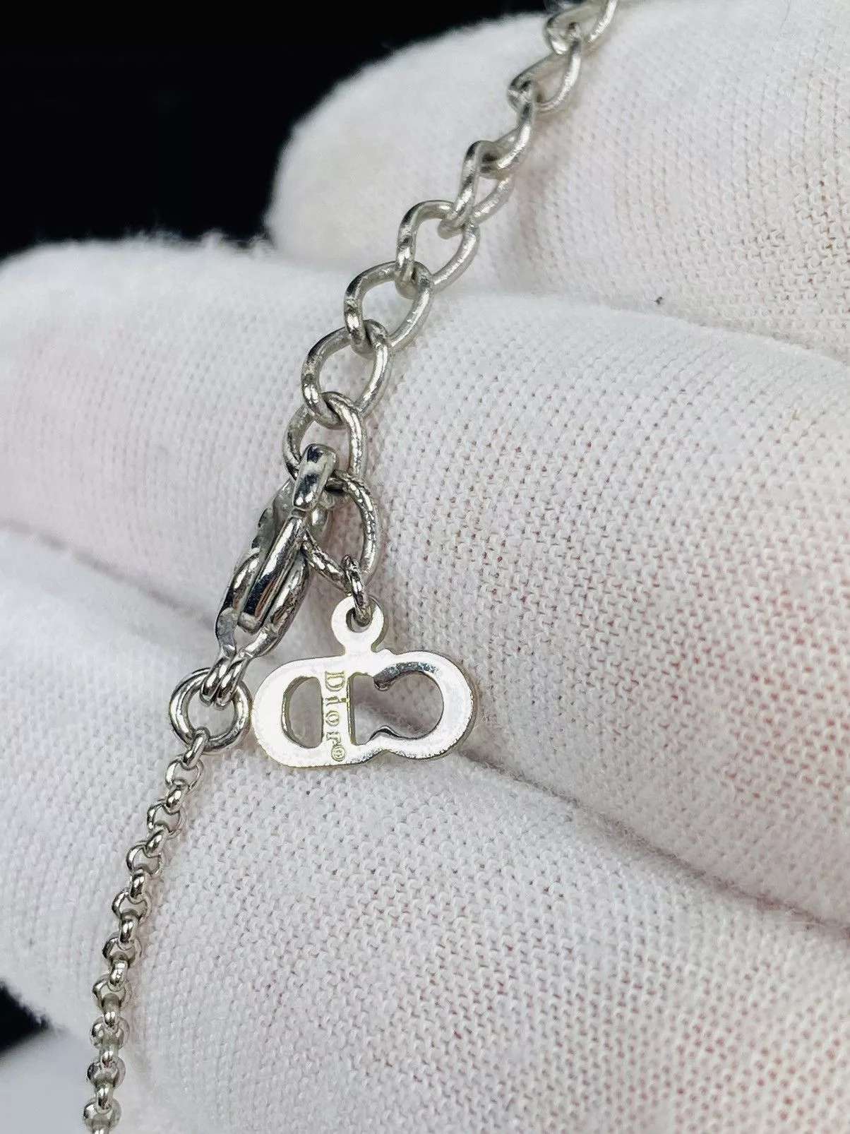 Dior Necklaces Dior CD Dice Necklace Silver