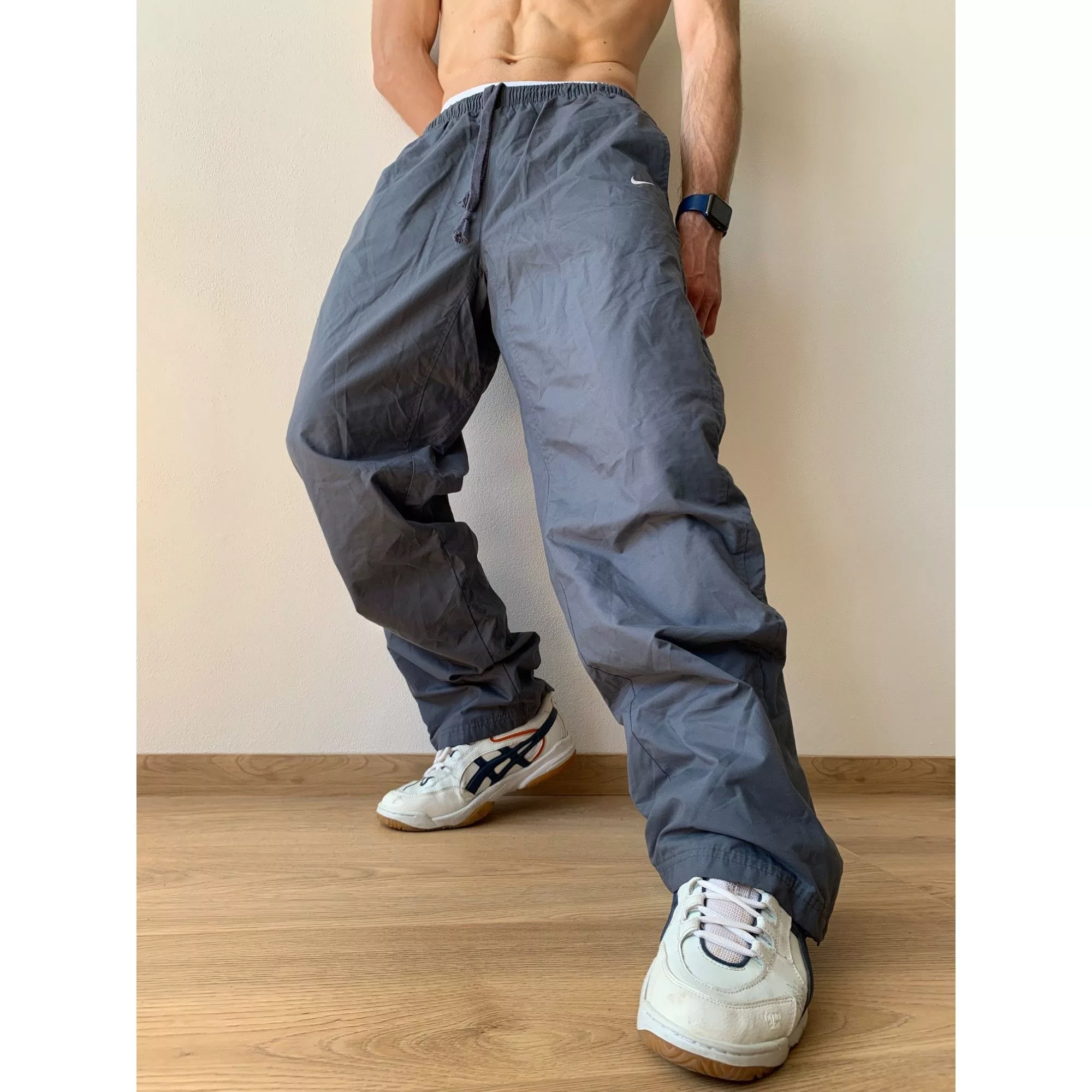 Nike Sweatpants Joggers Nike × Vintage Nike Track Pants Joggers Men’s 80s, 90s, y2k, vintage, stree Gray Streetwear