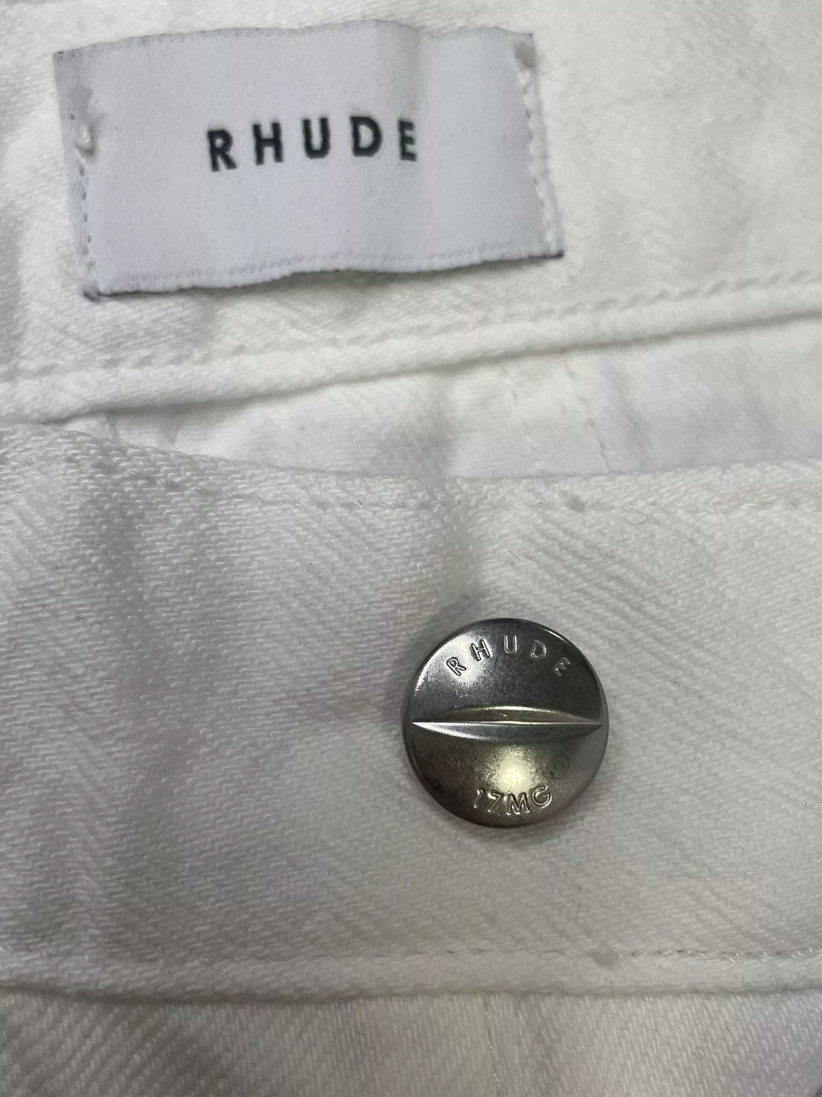 Rhude Denim Rhude White Denim Jeans