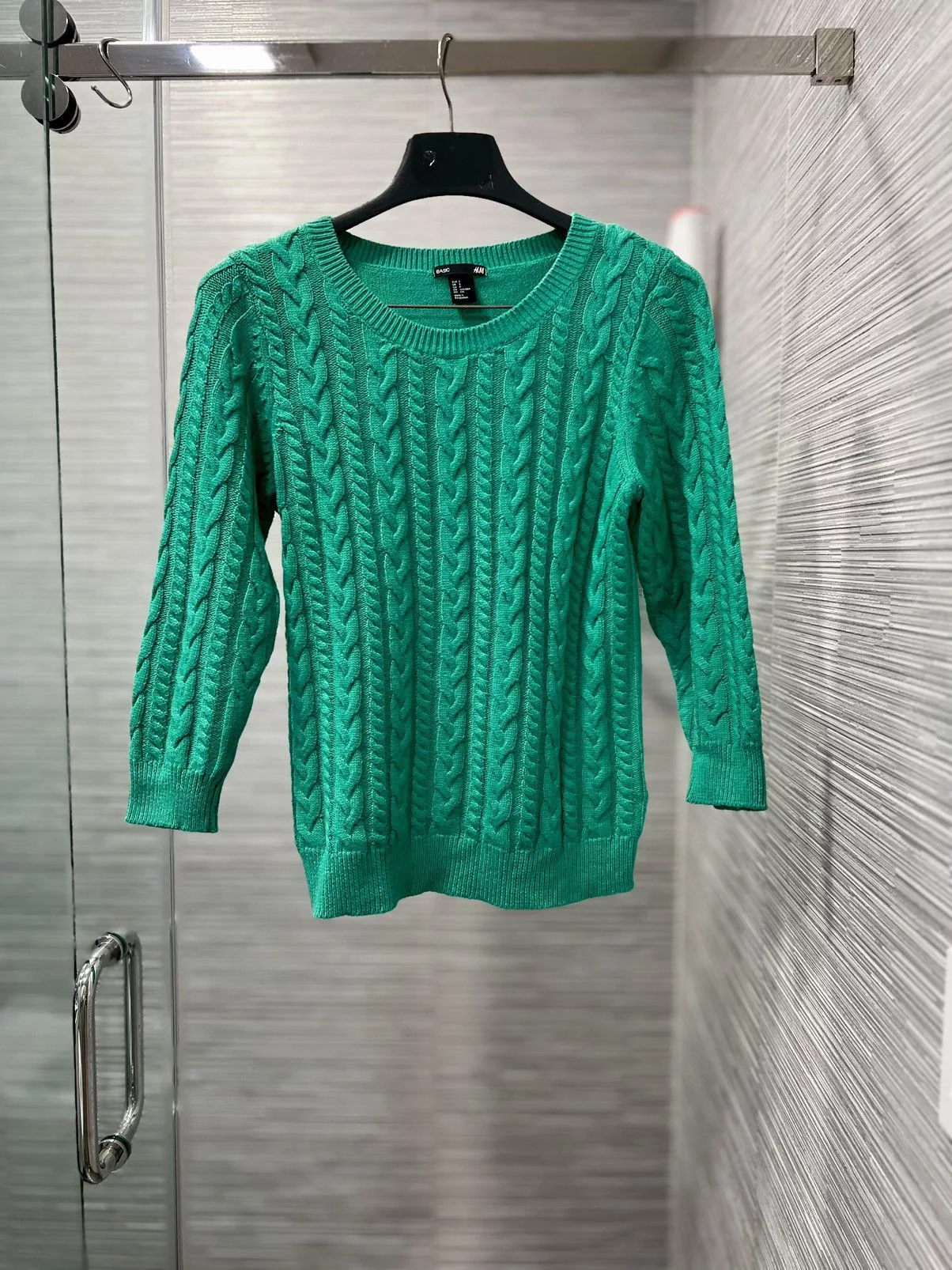 H&M Sweaters Women’s H&M Basic Green Cable Knit Sweater Size S knit