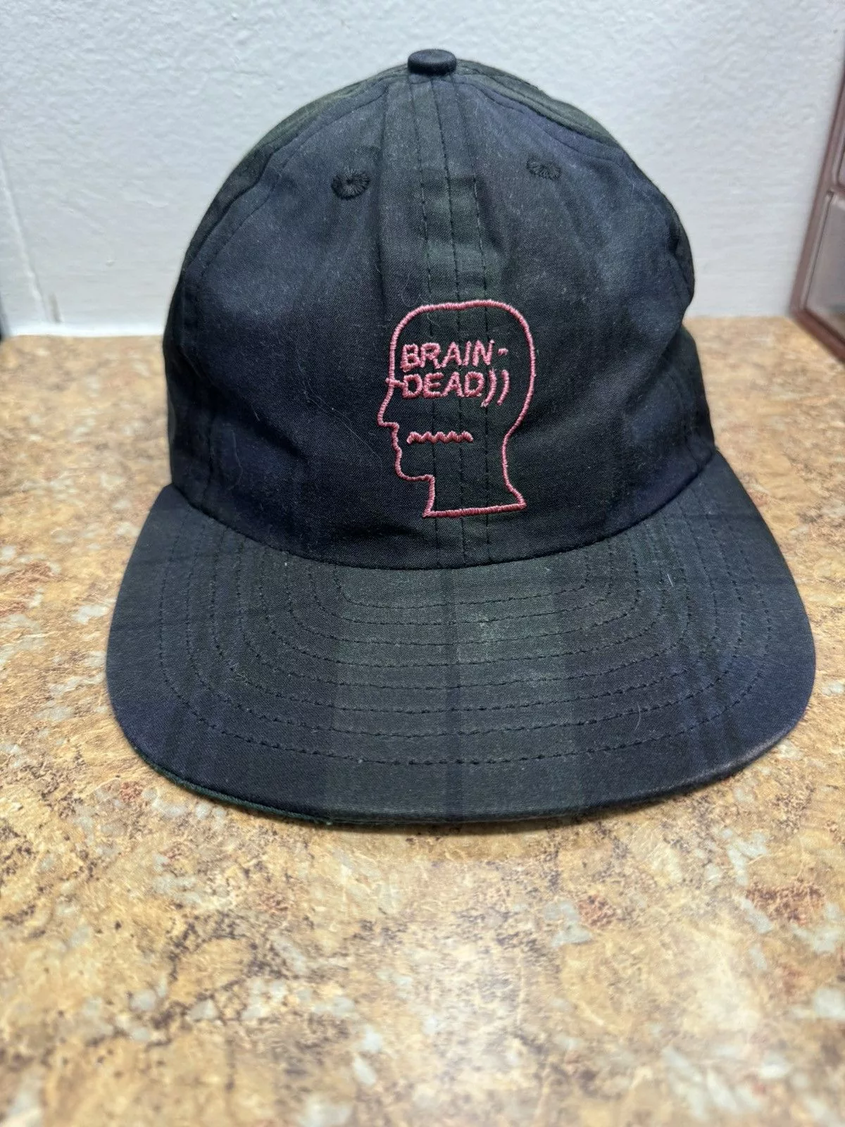 Brain Dead Hats Plaid Brain Dead hat Blue