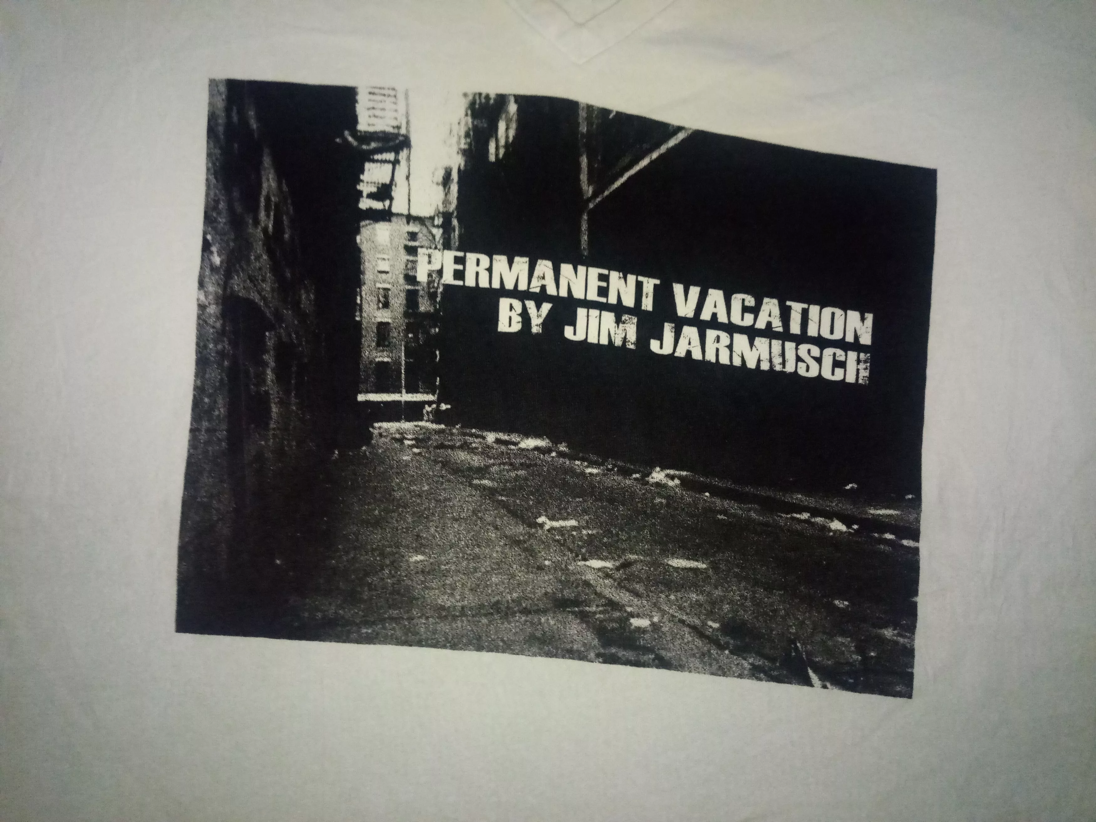 Uniqlo Short Sleeve T Shirts Uniqlo Permanent Vacation tshirt Jim Jarmusch / cult movie White Vintage