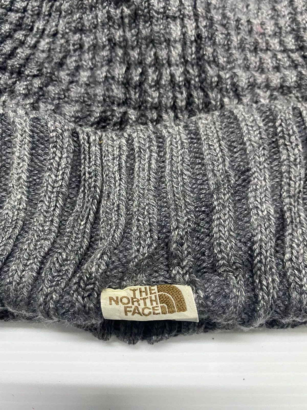 The North Face Hats The North Face Knitted Beanie Hat Gray Gorpcore