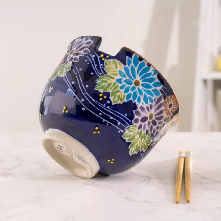 18oz Floral Mix Bowl w/ Chopsticks