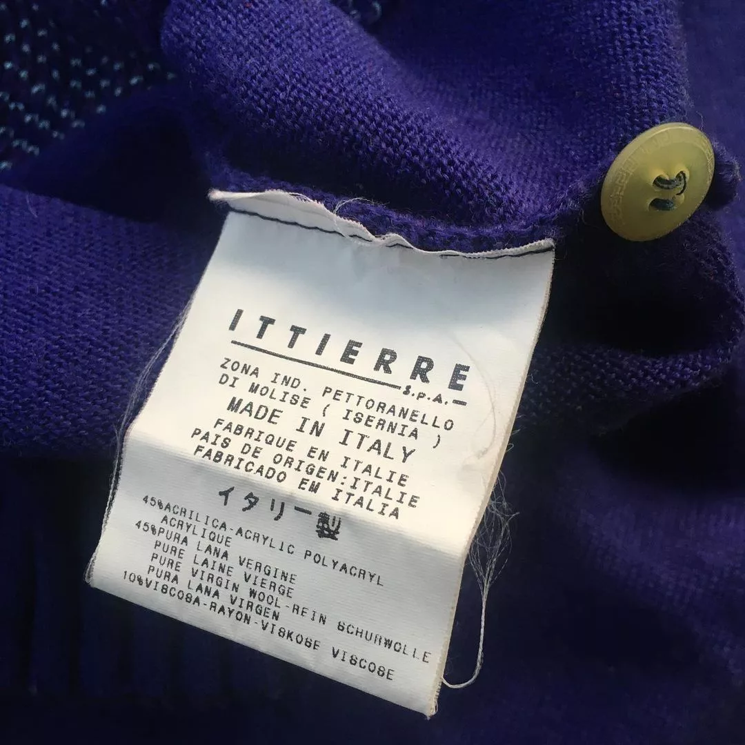 Versace Vests Versace Knit Cardigan Blue