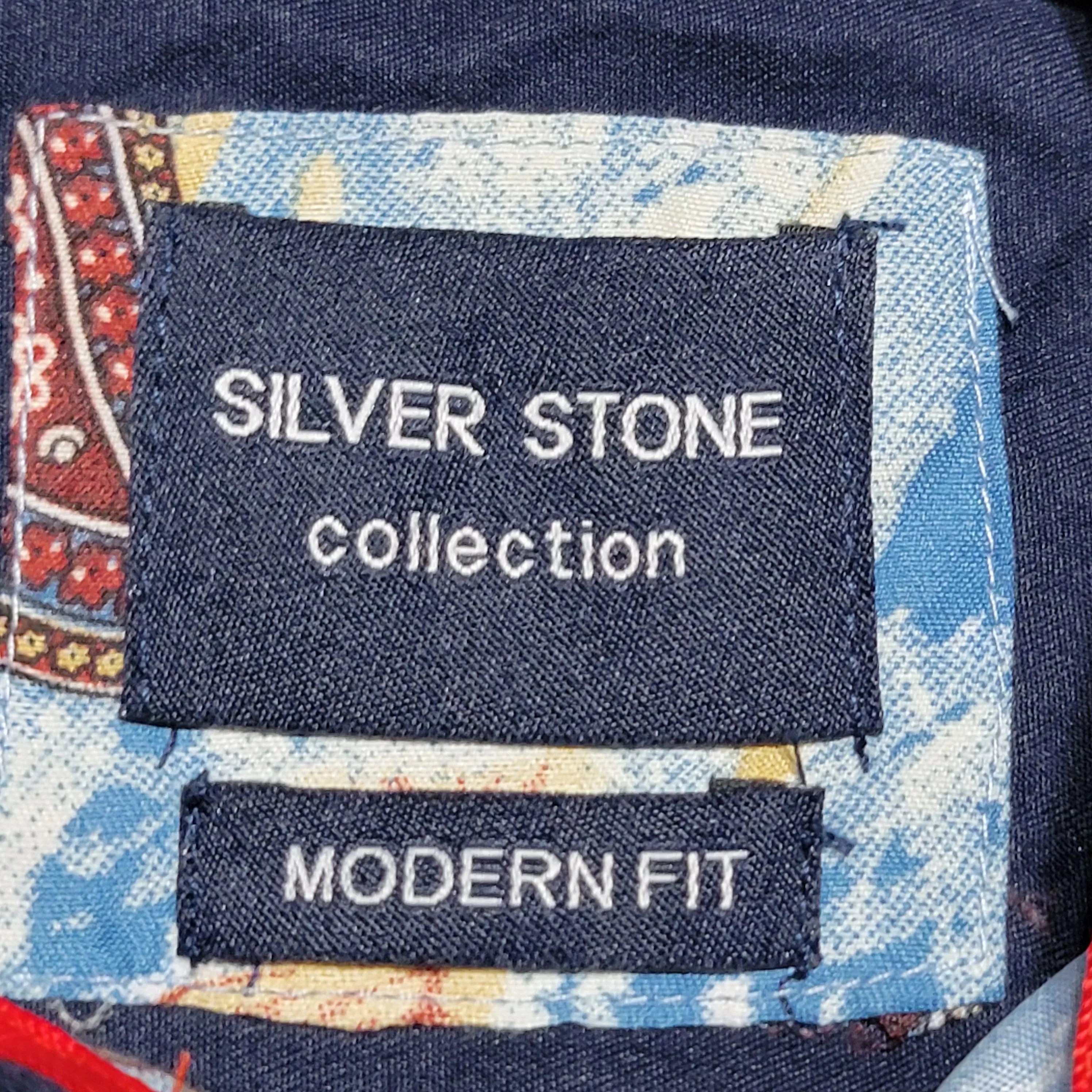 The Silver Stone Shirts Button Ups The Silver Stone Silver Stone Collection LS Lg Paisley Shirt - Size Small NWT Blue