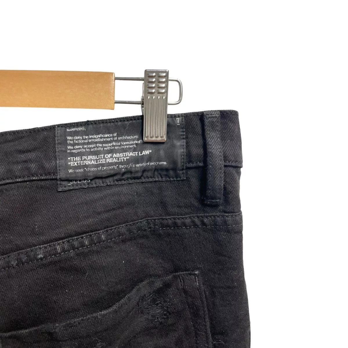 Julius Denim Julius neurbanvolker denim pants Black