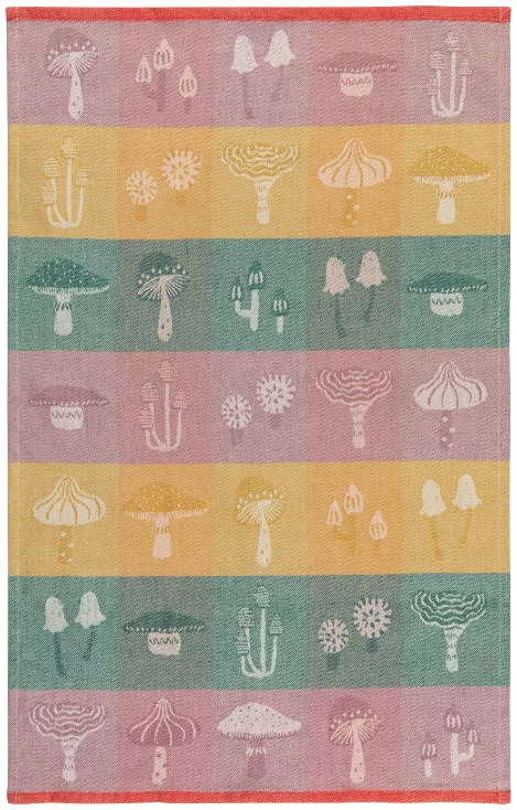 Jacquard Mushroom Gems Towel