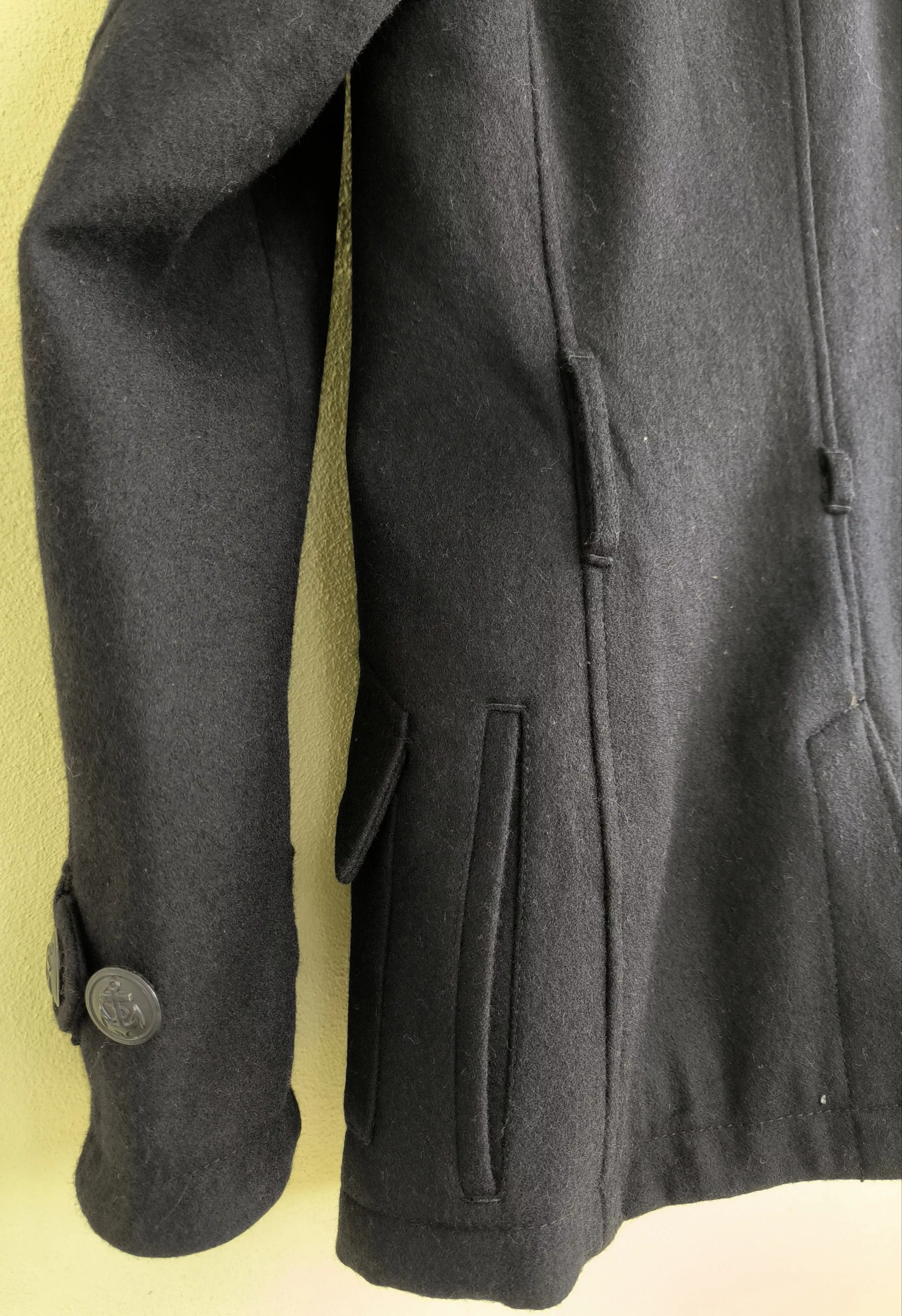 PPFM Heavy Coats PPFM high neck overcoat Black
