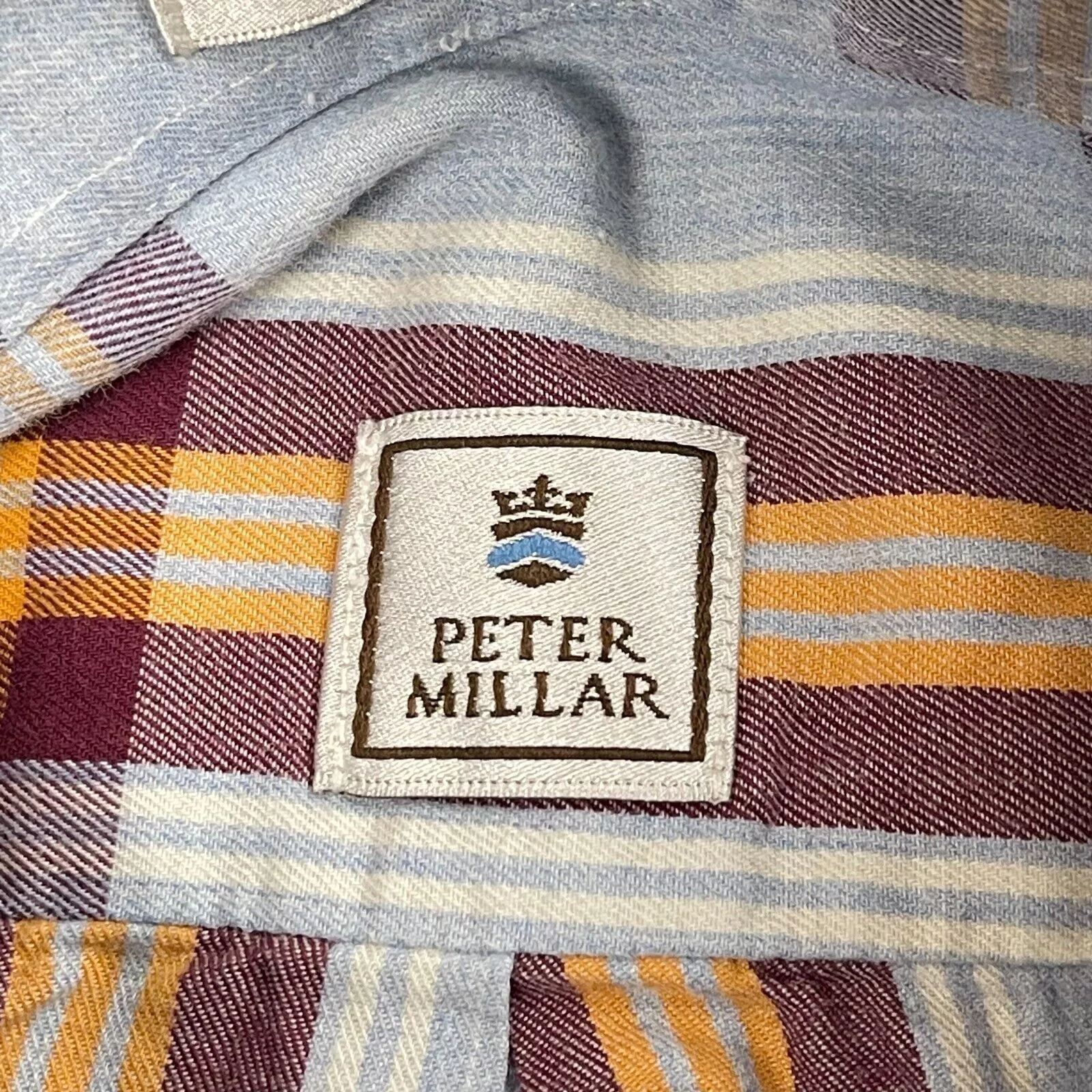 Peter Millar Shirts Button Ups Peter Millar Adult M Front Pocket Button Down Casual Shirt Multi