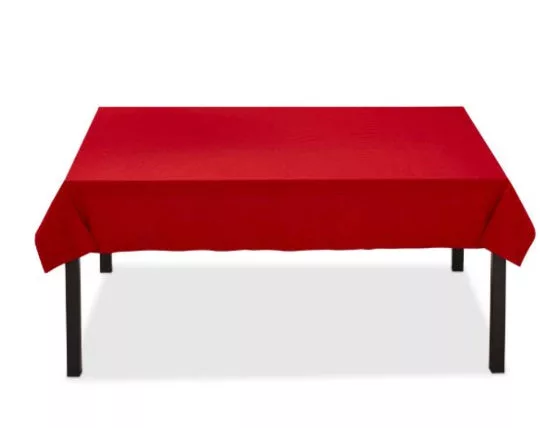 Red Thread Slub Tablecloth