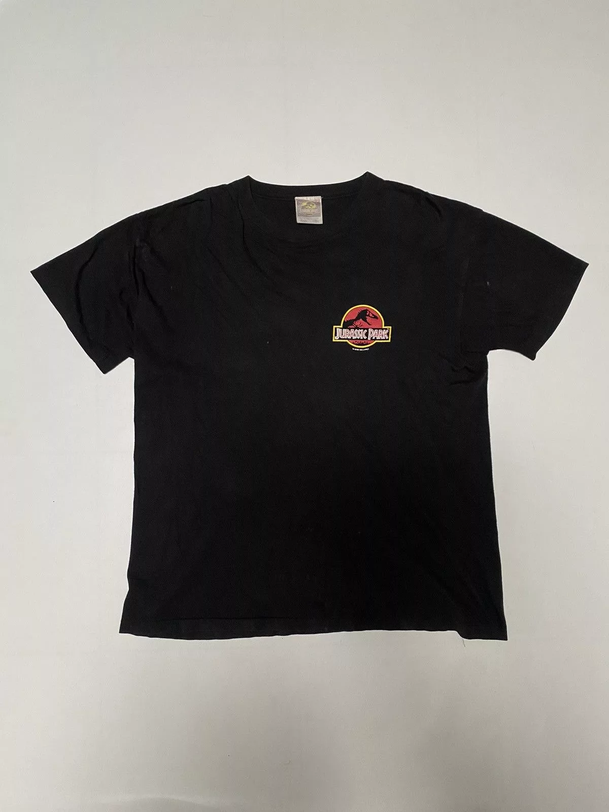 Universal Studios Short Sleeve T Shirts Universal Studios × Vintage 🔥 NEED GONE 🔥Vintage 1992 Jurassic Park Tee Black