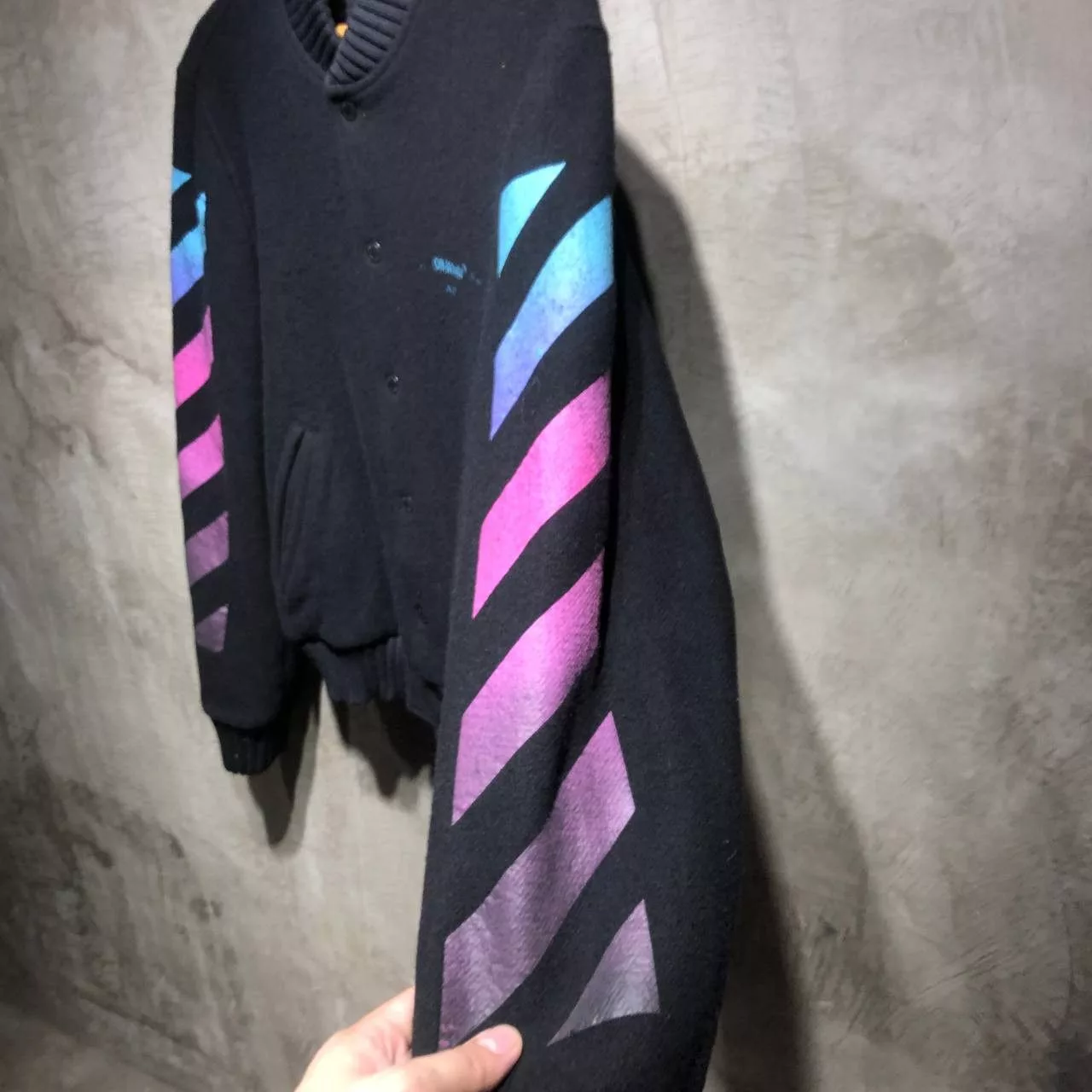 Off-White Bombers Off-White Gradient Arrows Bomber jacket Black
