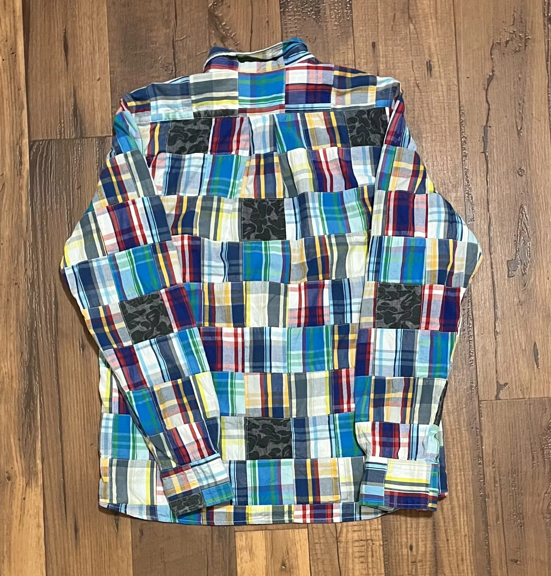 Bape Polos Bape camo Long sleeve Button Up Shirt Multi