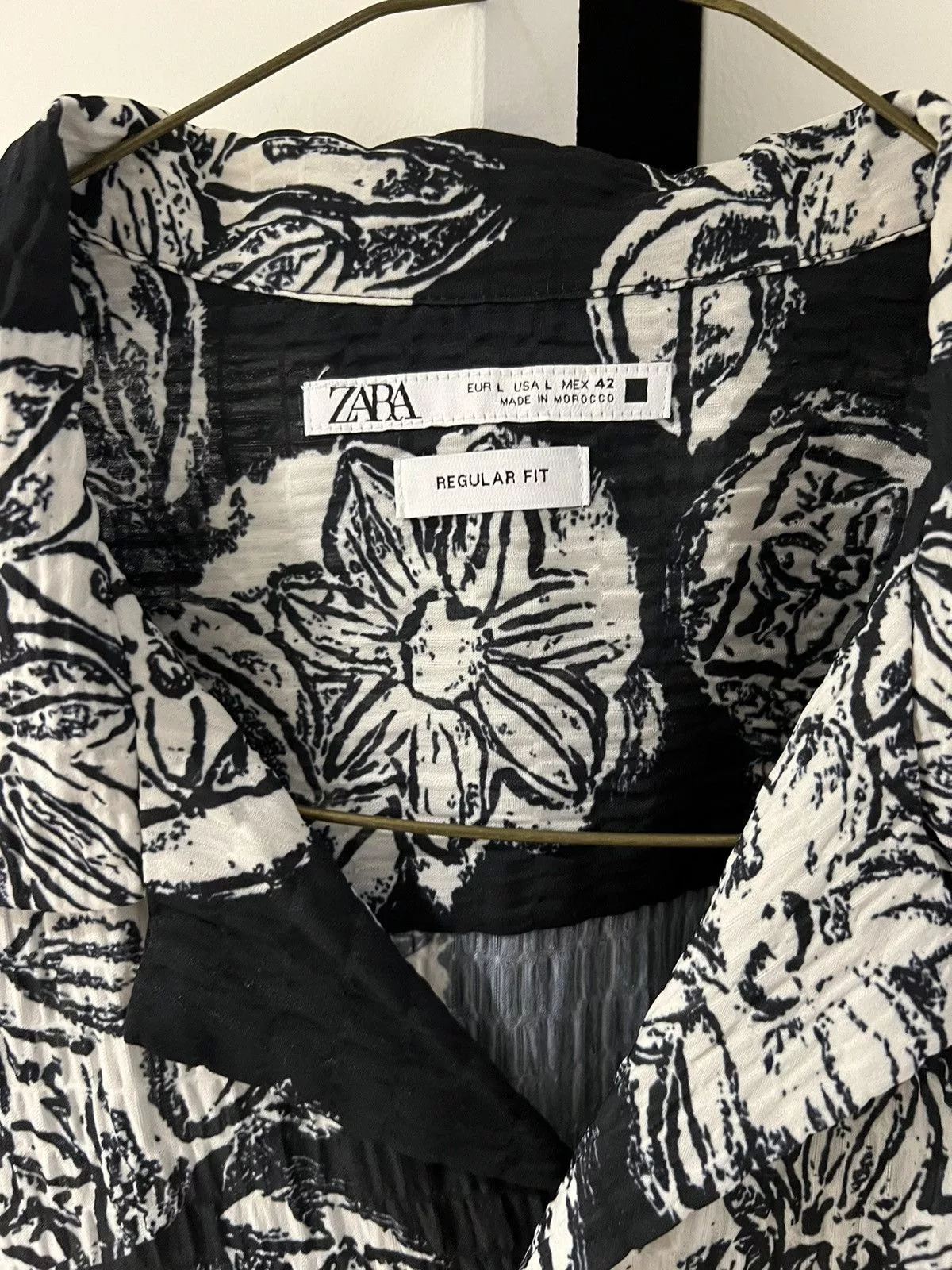 Zara Shirts Button Ups Zara short sleeve button up Black