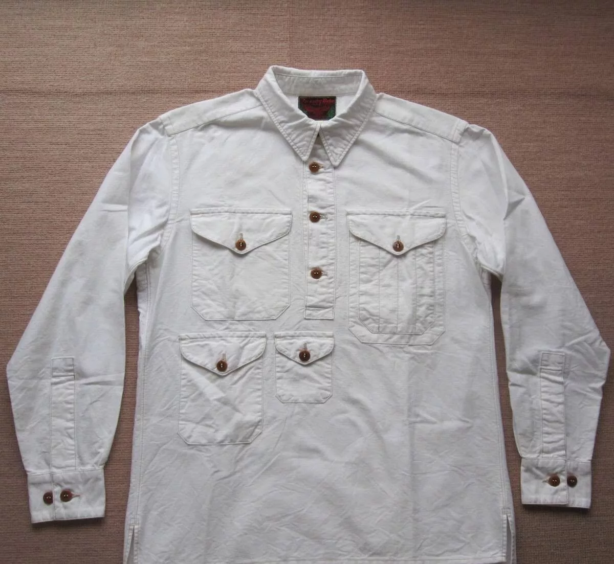 Freewheelers Shirts Button Ups Freewheelers "TIMBERMAN" OUTDOOR WORK SHIRT White