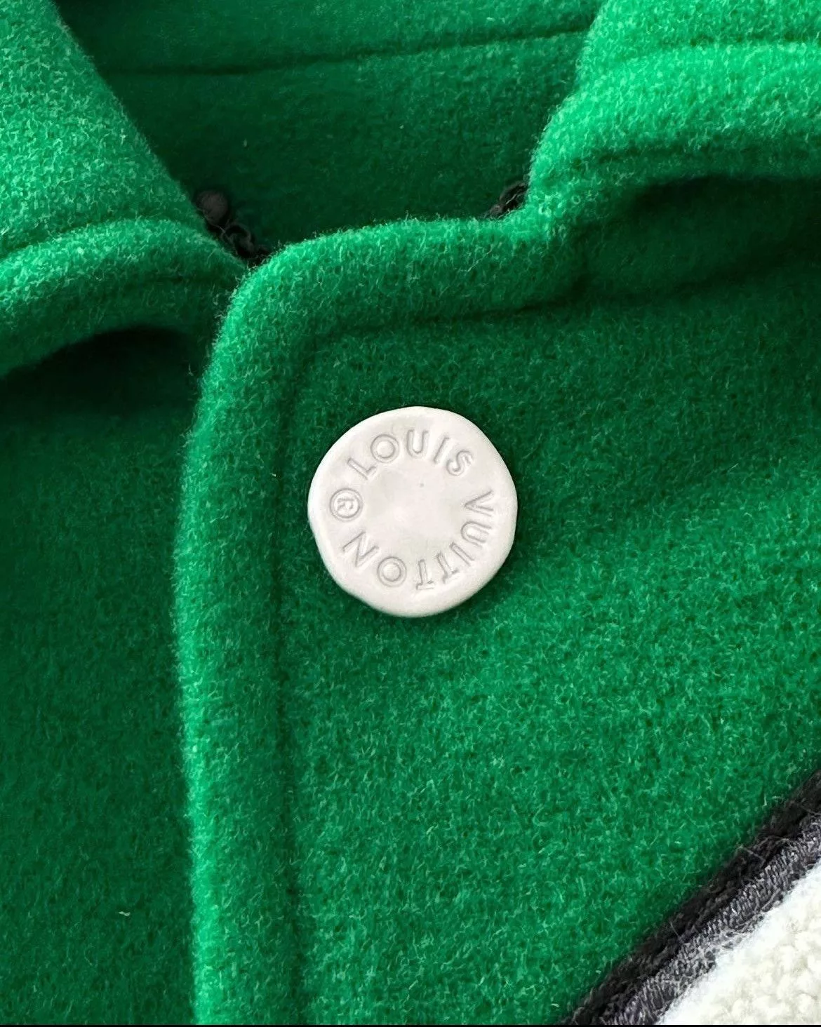 Louis Vuitton Light Jackets Louis Vuitton FW21 Green & White Varsity Jacket