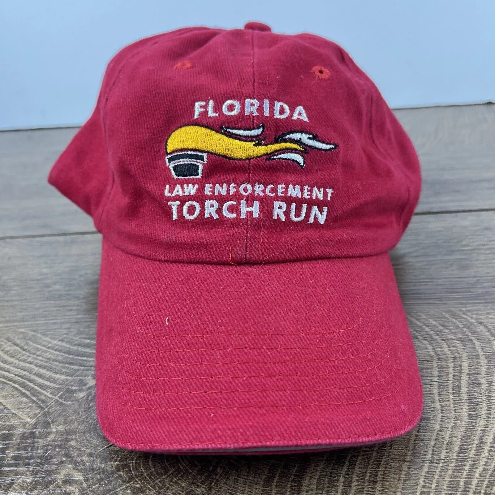 Other Hats Other Florida Law Enforcement Torch Run Hat Red Adjustable Hat Red