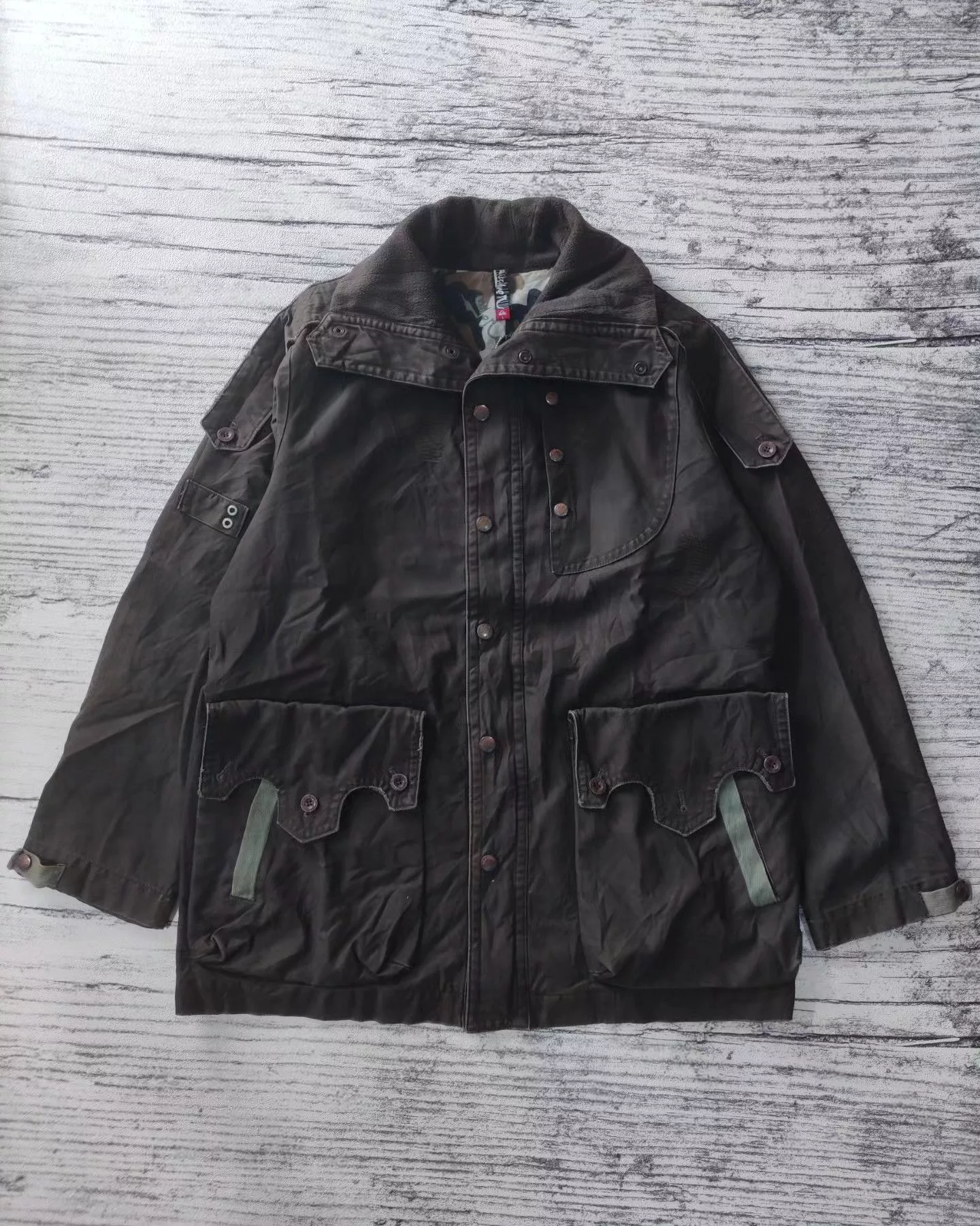 Quiksilver Parkas QUIKSILVER DARK BROWN CANVAS JACKET