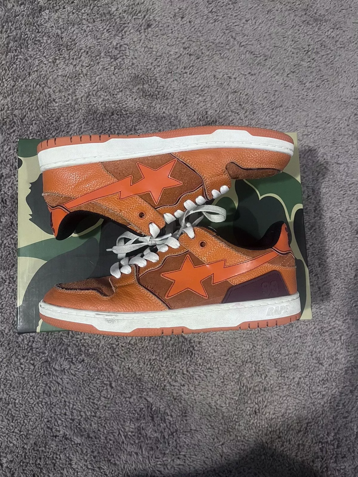Bape Low Top Sneakers Bape SK8 STA #2 M1 Orange