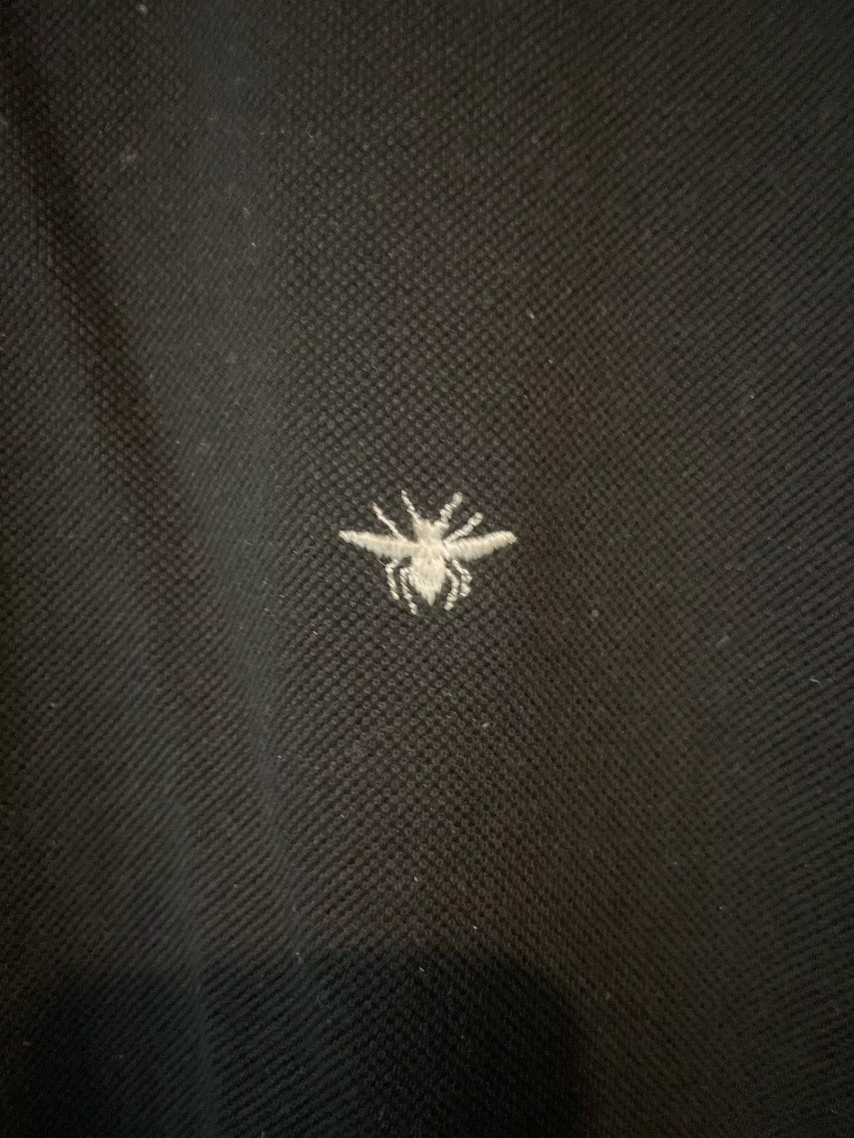 Dior Polos Dior Polo Shirt with Bee Embroidery Black