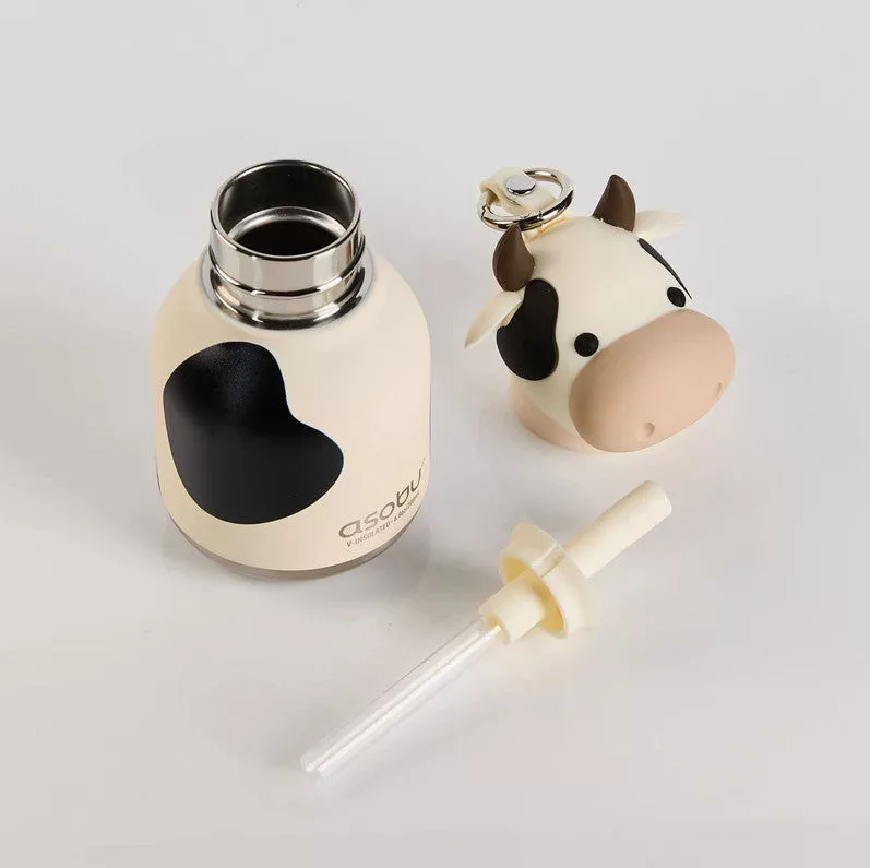 Stainless Water Bottle Mini Bestie Cow