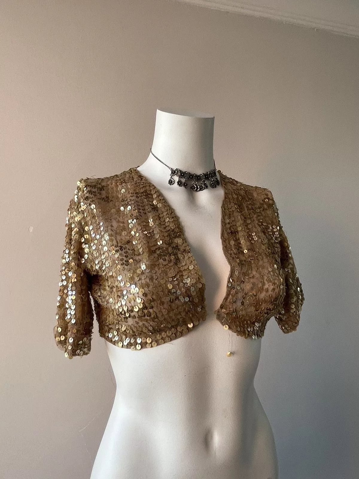 Vintage Blouses Vintage Y2k top Gold
