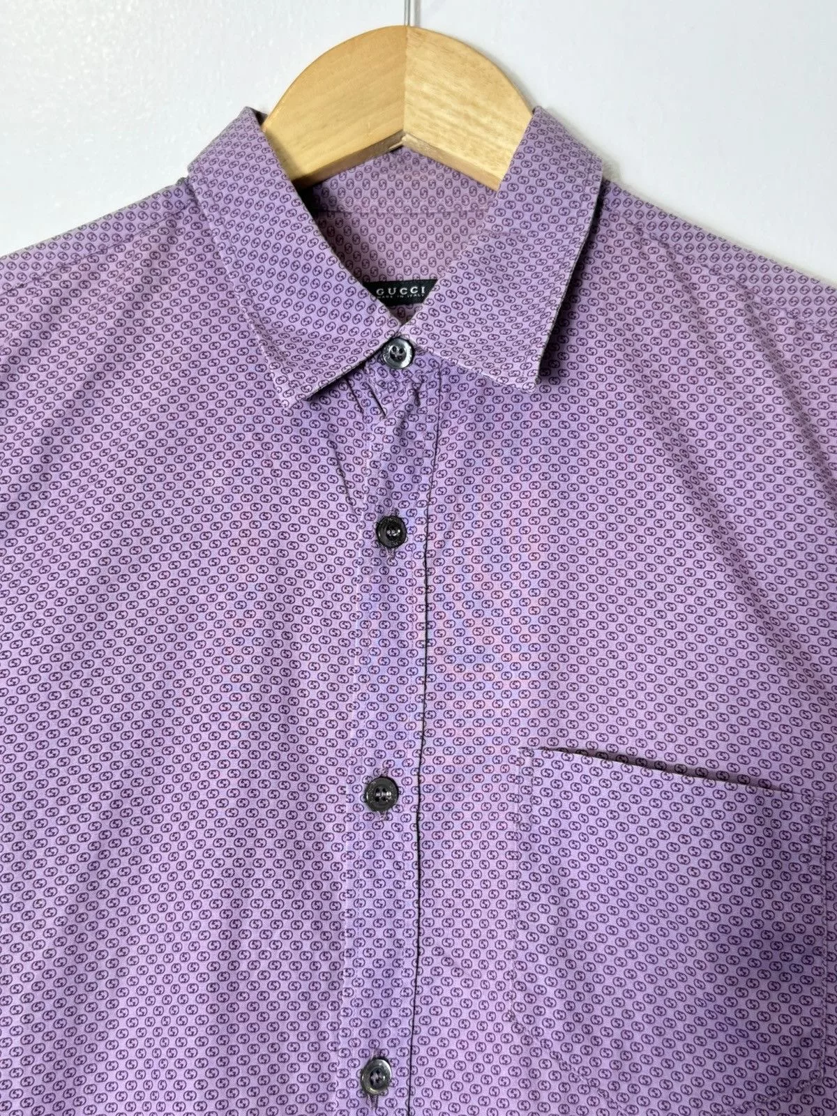 Gucci Polos Gucci | Tomford | Monogram BottonUp Purple