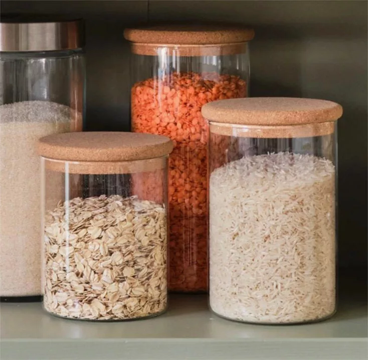 Canister Borosilicate Cork Lid 24oz